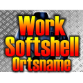 Veste WorkSoftshell avec nom de lieu