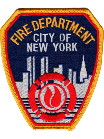 Insignia Fire Dept.New York City 11,5 x 10 cm