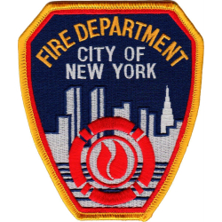 Abzeichen: Fire Dept.City of New York 11,5 x 10 cm (100 %...