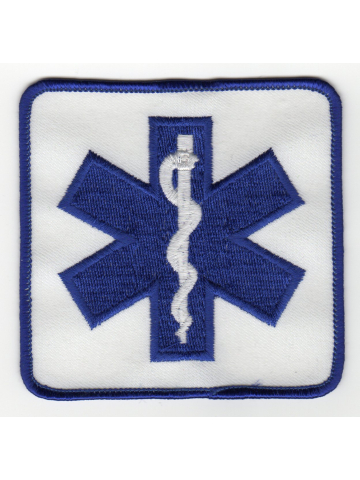 Patch Star of Life, 9,5 x 9,5 cm