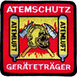 Badge Atemschutzgeräteträger, 9 x 9 cm