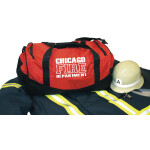 Medium-Feuerwehrtasche "CHICAGO FIRE DEPARTMENT" white, 52x30x30 cm, 55 L