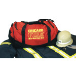 Medium-Feuerwehrtasche "CHICAGO FIRE DEPARTMENT" yellow, 52x30x30 cm, 55 L