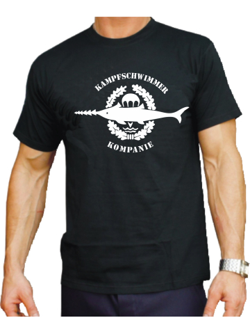 T-shirt Kampfschwimmer Kompanie, emblème blanc
