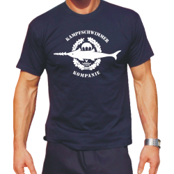 T-Shirt Kampfschwimmer Kompanie, blancs Emblem