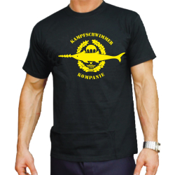 T-Shirt Kampfschwimmer Kompanie, gelbes Emblem