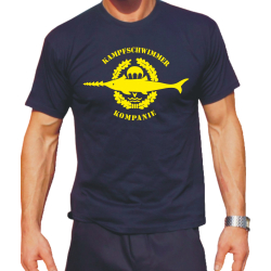 T-Shirt Kampfschwimmer Kompanie, jaunes Emblem