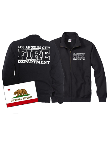 Sweatjacke navy, Los Angeles City Fire Department