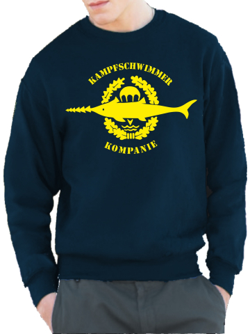 Sweat Kampfschwimmer Kompanie, amarillos Emblem