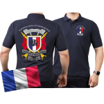 Polo (navy/bleu marine) Sapeurs Pompiers - Courage et Devouement, multicolore