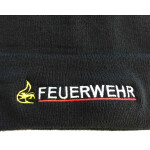 Pudelmütze black FEUERWEHR BaWü mt Stauferlöwe bestickt (3M Thinsulate-atmungsaktiv)