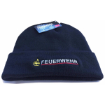 Pudelmütze navy FEUERWEHR BaWü mt Stauferlöwe bestickt (3M Thinsulate-atmungsaktiv)