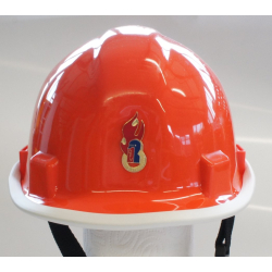 Jugendfeuerwehr-Helm, orange, aus Polyethylen nach EN 397...