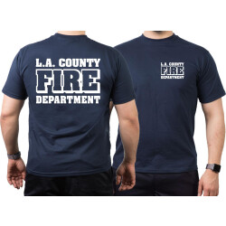 T-Shirt blu navy, Los Angeles County Fire Department