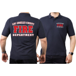 Polo blu navy, Los Angeles County Fire Department bicolor