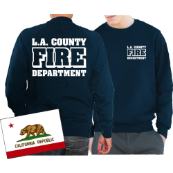 Sweat marin, L.A. County Fire Department dans blanc