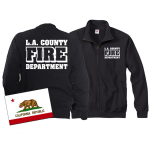 Giacca di sudore blu navy, Los Angeles County Fire Department