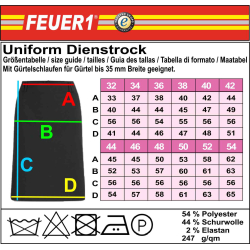 Uniform Dienstrock Damdans nach neuer VwV BaWü