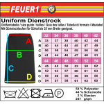 Uniform Dienstrock Damdans nach neuer VwV BaWü
