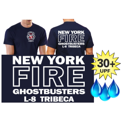 Funktions-T-Shirt navy mit 30+ UV-Schutz, Ghostbusters...