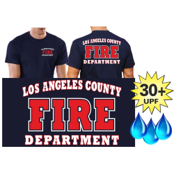 Funzionale-T-Shirt blu navy con 30+ UV-protezione, Los...