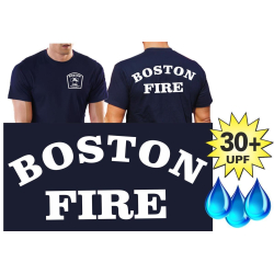 Funzionale-T-Shirt blu navy con 30+ UV-protezione, Boston...