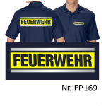 Fonctionnel-Polo marin, FEUERWEHR argent/neonjaune/argent
