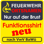 Funzionale-T-Shirt blu navy con 30+ UV-protezione, VwV BaWü con Stauferlöwe con nome del luogo nur auf der Vorderseite