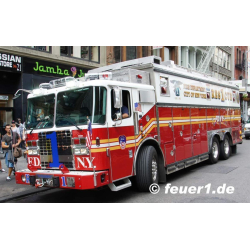 T-Shirt navy, Rescue1 Manhattan - Eagle, bicolor