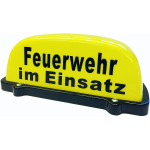 Dachaufsetzer yellow/black FW im Einsatz, unbeleuchtet,T&uuml;V-Gutachten bis 130 km/h