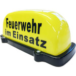 Dachaufsetzer jaune/noir FW im Einsatz, unbeleuchtet,T&uuml;V-Gutachtdans bis 130 km/h