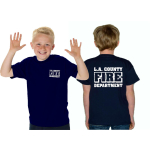 Kinder-T-Shirt marin, L.A. County Fire Department dans blanc