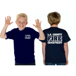 T-shirt blu scuro, Vigili del fuoco della città di Los Angeles, K9 Uni