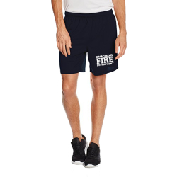 Performace Shorts blu navy CHIGAO FIRE DEPARTMENT nel bianco
