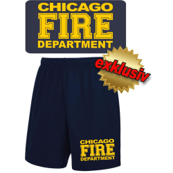 Performace Shorts navy CHICAGO FIRE DEPARTMENT in gelb...