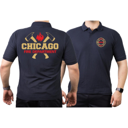 CHICAGO FIRE Dept. golden axes, Standard-Emblem bicolor,...