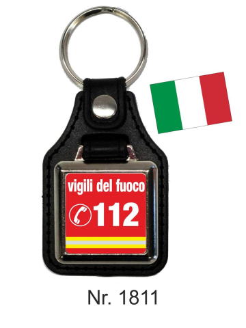 Schlüsselanhänger avec Leder Vigili del fuoco 112 (I)