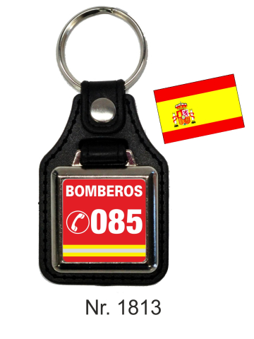 Schlüsselanhänger avec Leder BOMBEROS 085 (ES)