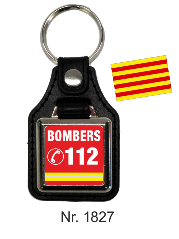 Schlüsselanhänger con Leder BOMBERS 112 (Catalan)