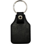 Schlüsselanhänger mit Leder FEUERWEHR 112 (D) schwarz/gelb