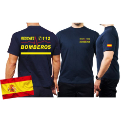 T-Shirt/camiseta (marin/azul), RESCATE 112 BOMBEROS