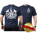 CHICAGO FIRE Dept. High Rise Unit Willis Tower, blu navy T-Shirt