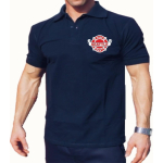 Polo navy, Seattle Fire Dept. Brustdruck zweifarbig
