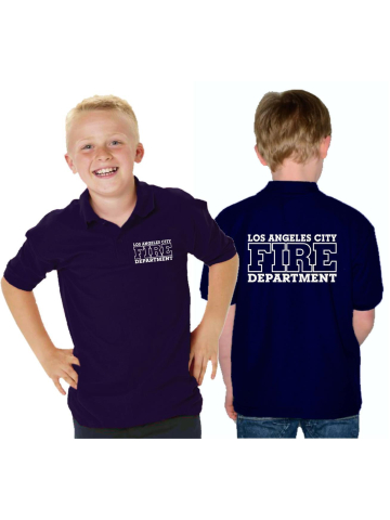 Kinder-Polo blu navy, Los Angeles City Fire Department