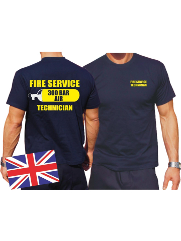 T-Shirt blu navy, Fire Service (Air) Technician