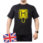 T-Shirt black: fire hydrant sign