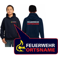 Kinder-Hoodie navy, BaW&uuml; with Stauferl&ouml;we with...