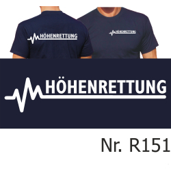 T-Shirt blu navy, H&Ouml;HENRETTUNG