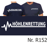 T-Shirt azul marino, HÖHLENRETTUNG