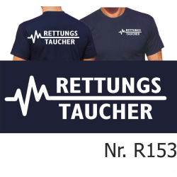 T-Shirt marin, RETTUNGSTAUCHER